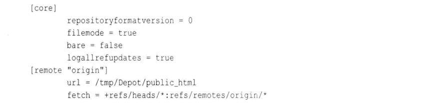 图 cat .git/config